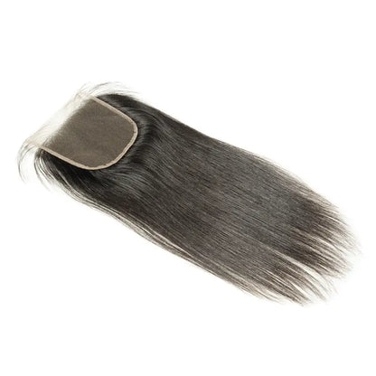 HD lace closures single donor Indian raw hair extensions