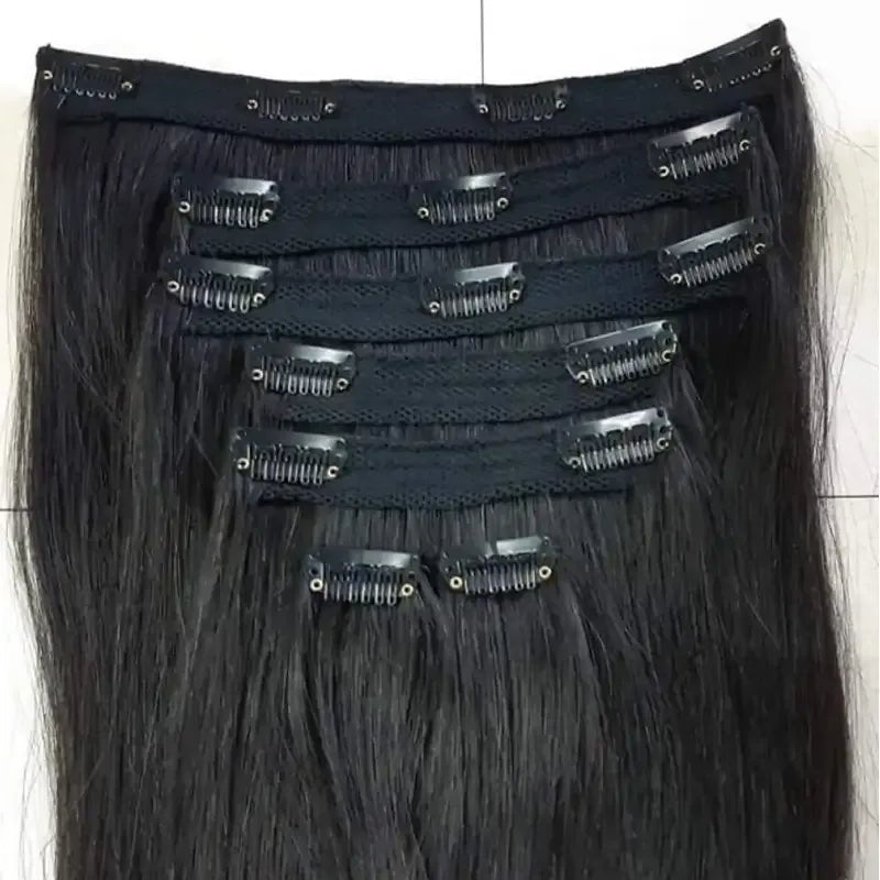 Clip-In Hair Extensions - Instant Length & Volume - Indian hair extensions