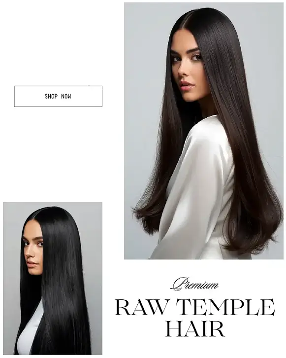 Raw Indian hair extensions