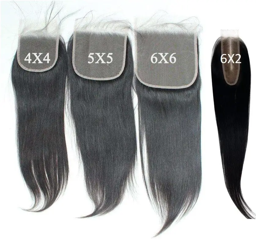 Raw Indian lace closure human hair